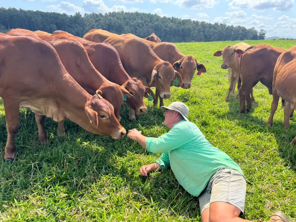 Mark with his girls